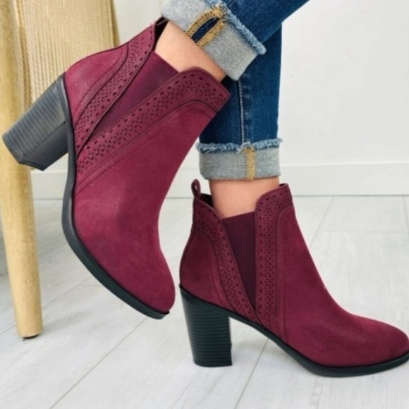 MIA | Sutton Bootie | Burgundy - Picture 1 of 5
